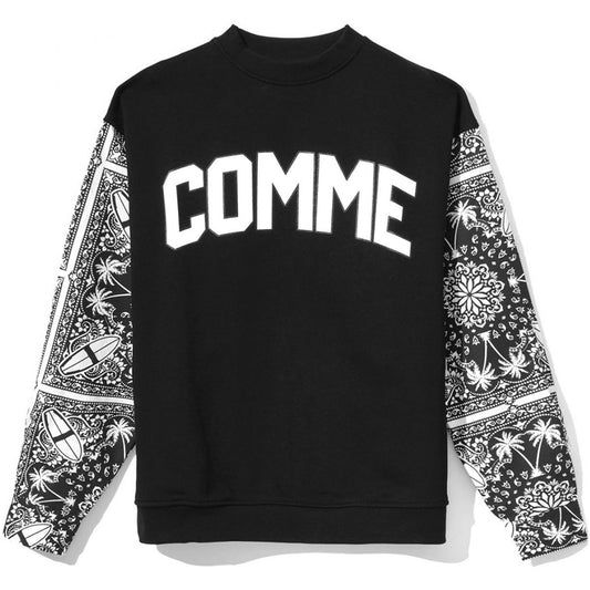 Edgy Printed Crewneck Cotton Sweatshirt