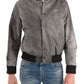 Chic Varsity Cotton Blend Snap Jacket