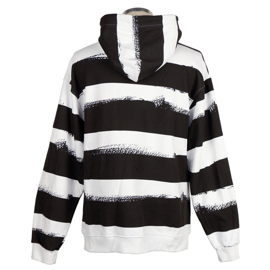 Striped Logo Patch Cotton Sweatshirt