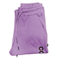 Chic Purple Cotton Sweatpants with Logo Print