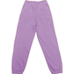 Chic Purple Cotton Sweatpants with Logo Print