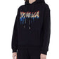 Graffiti Logo Cotton Hoodie With Drawstring