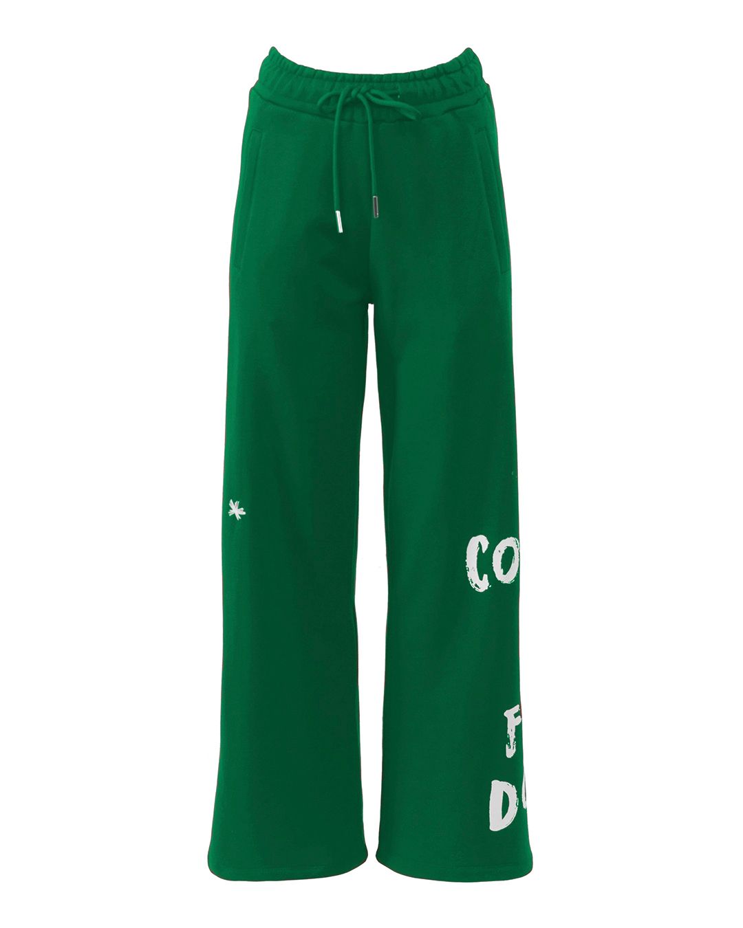 Chic Cotton Track Pants with Dual Logo Detailing