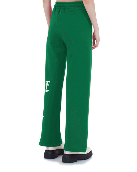 Chic Cotton Track Pants with Dual Logo Detailing