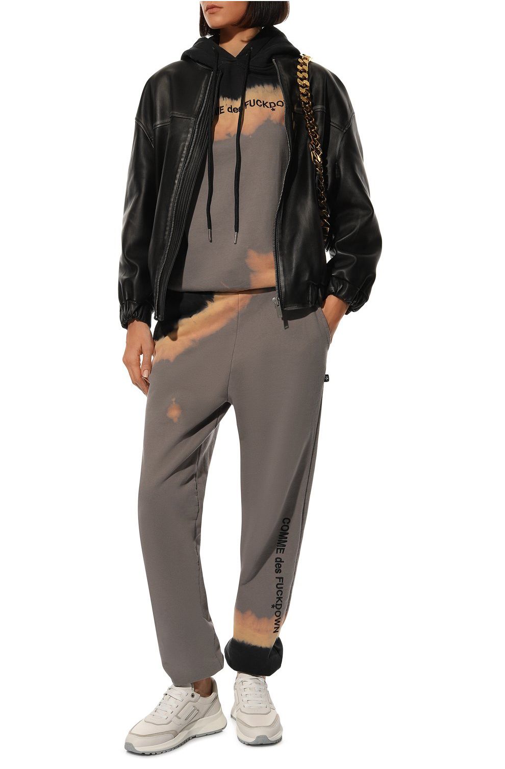 Chic Gray Drawstring Tracksuit Bottoms