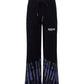 Abstract Print Palazzo Pants with Bold Logo