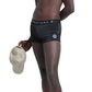 Sleek Black Designer Men's Swim Boxers
