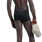Sleek Black Designer Men's Swim Boxers