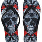 Multicolor Graphic Flip Flops for Women