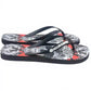 Multicolor Graphic Flip Flops for Women