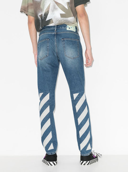 Embroidered Designer Blue Jeans