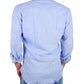 Elegant Light Blue Cotton-Linen Shirt