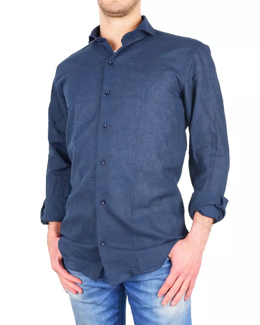 Sleek Milano Lisbon Cotton-Linen Shirt