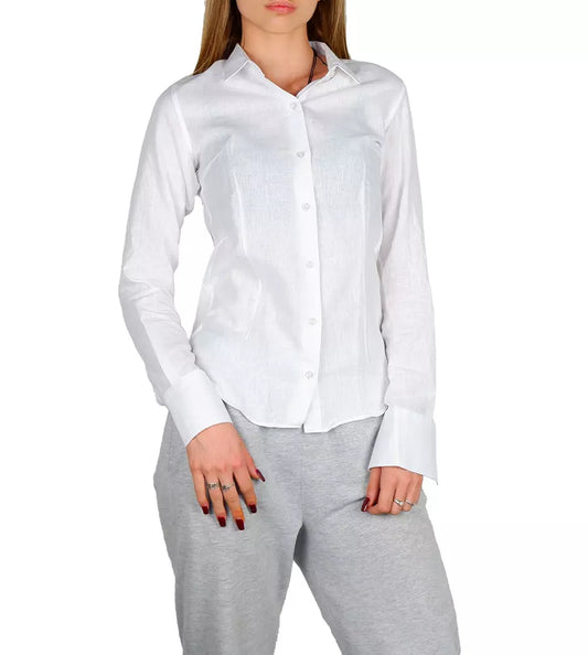 Chic Milanese Cotton-Linen Summer Shirt