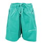 Chic Green Bermuda Shorts with Side Stripes