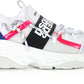 Chic White Lace-Up Leather Sneakers