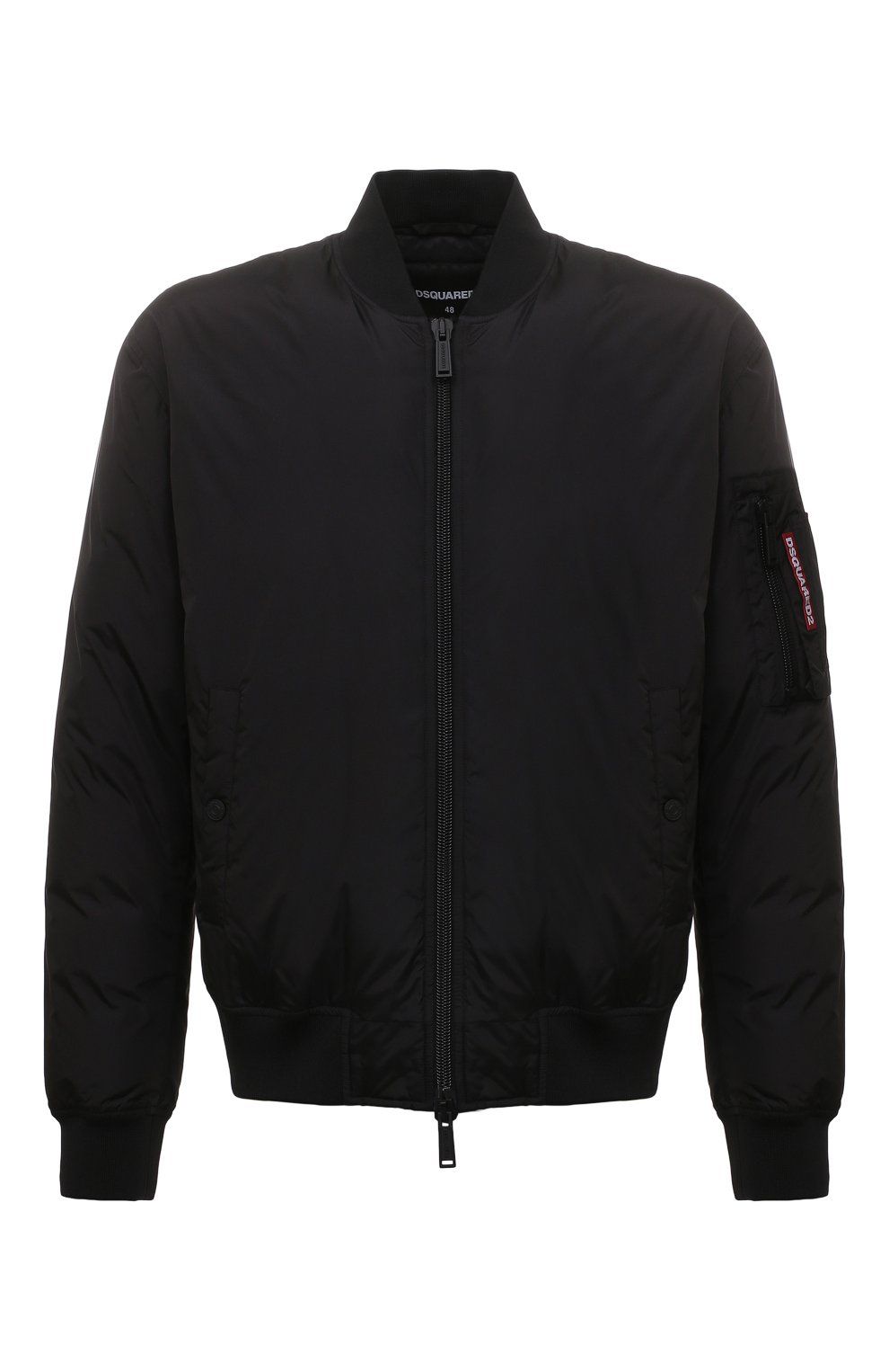 Sleek Nylon Feather-Padded Jacket