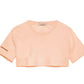 Chic Back-Cut Short Sleeve Cotton Tee
