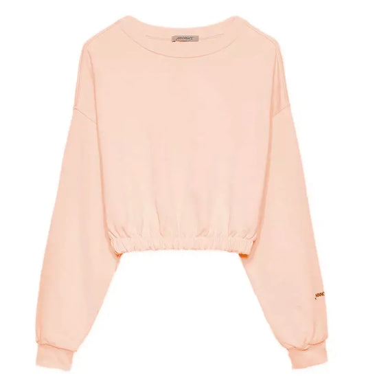 Elegant Pink Sweatshirt with Logo