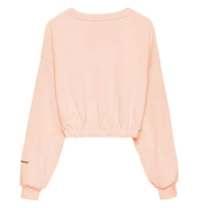 Elegant Pink Sweatshirt with Logo