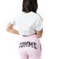Chic Stretch Cotton Logo Shorts