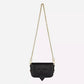 Chic Black 'Eyelike' Crossbody Bag with Dual Chains