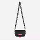 Chic Black 'Eyelike' Crossbody Bag with Dual Chains
