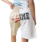 Chic Two-Tone Logo Shorts