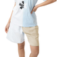 Chic Two-Tone Logo Shorts
