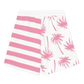 Chic Pink Striped Drawstring Shorts
