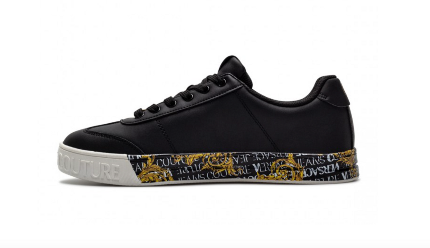 Opulent Leather Sneakers with Signature Accents