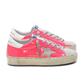 Elegant Pink Patent Calfskin Sneakers