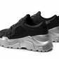 Elegant Leather Sneakers with Unique Net Design