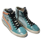 High-Top Sneaker Elegance with Star Logo