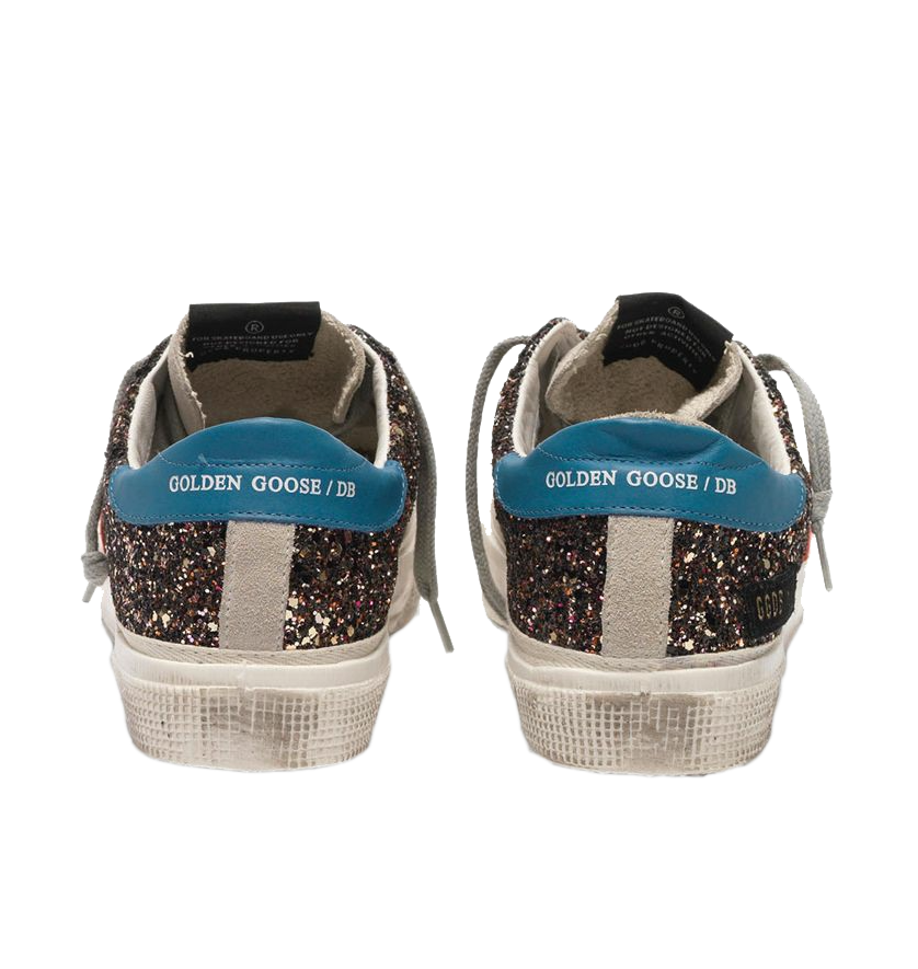 Multicolor Calfskin Glitter Sneakers