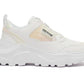 Iridescent White Low Top Luxury Trainers