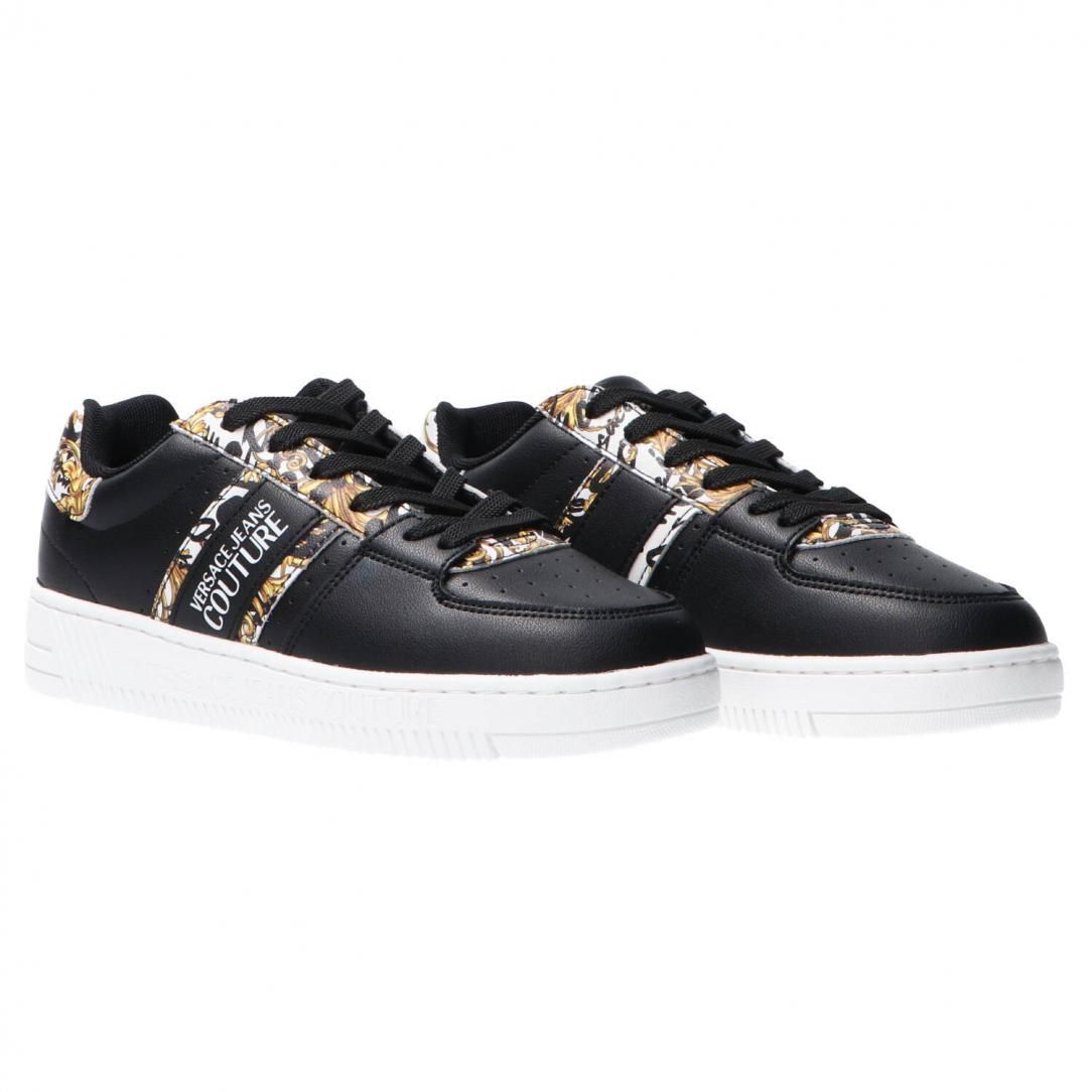 Baroque Print Leather Citywear Sneakers