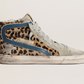 Vintage Chic Leopard Pony Skin Sneakers