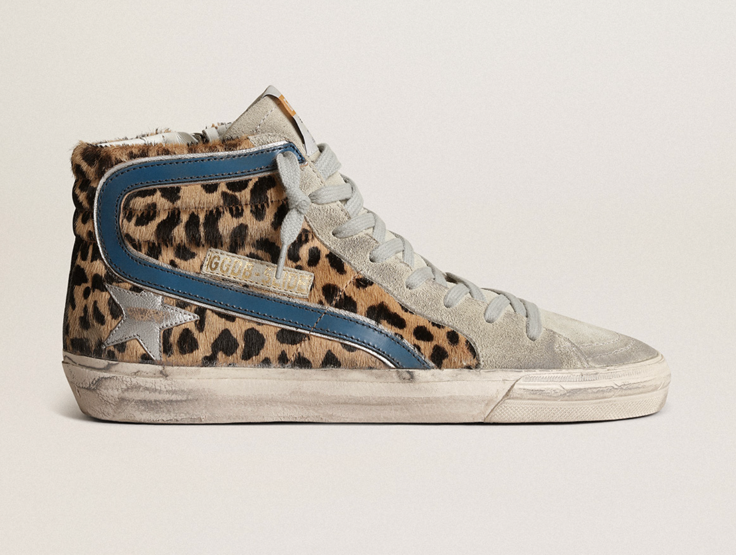 Vintage Chic Leopard Pony Skin Sneakers