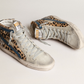 Vintage Chic Leopard Pony Skin Sneakers