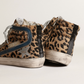 Vintage Chic Leopard Pony Skin Sneakers