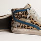 Vintage Chic Leopard Pony Skin Sneakers