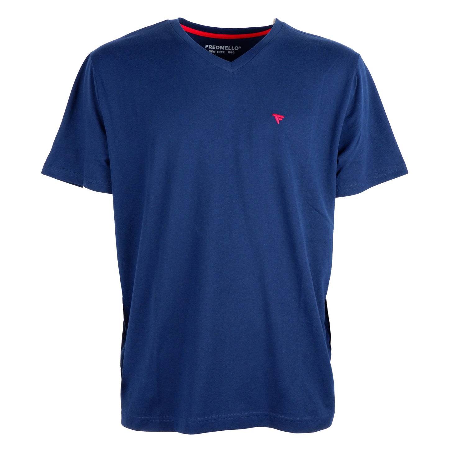 Classic V-Neck Embroidered Logo Tee