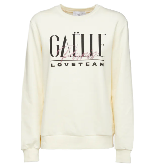 Chic Contrasting Logo Crewneck Sweater