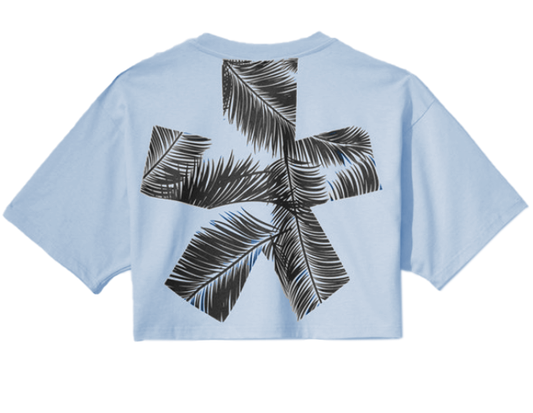 Chic Light Blue Logo Graphic Tee