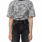 Chic Black Frayed Ankle Cut Jeans