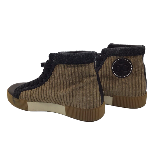 Elegant Corduroy and Calfskin High Tops