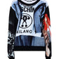 Chic Printed Cotton Crewneck Sweatshirt
