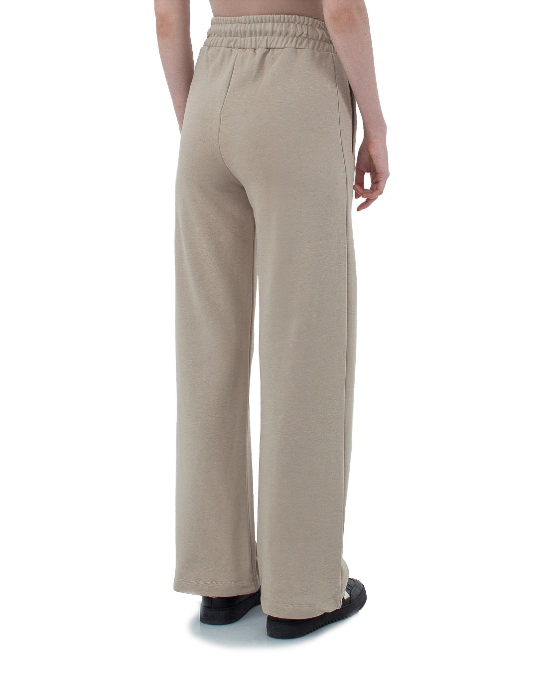 Elegant Beige Cotton Sweatpants