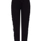 Elegant Black Zippered Sweatpants